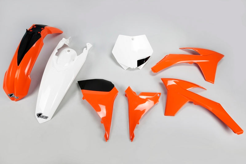 UFO Plastic Kit OEM Color Orange/Blanc KTM