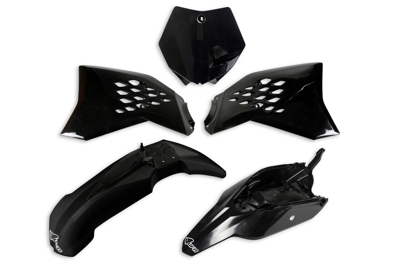 UFO Plastic Kit Black KTM SX 65
