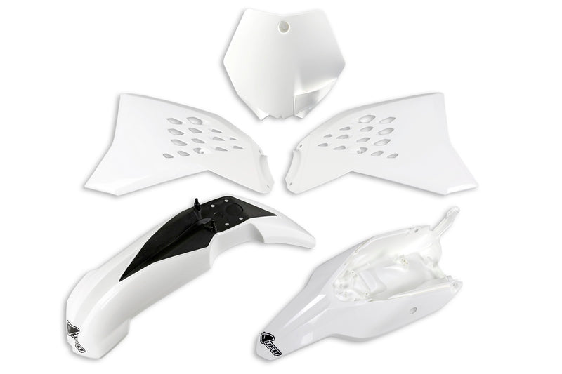 UFO Plastic Kit White KTM SX 65