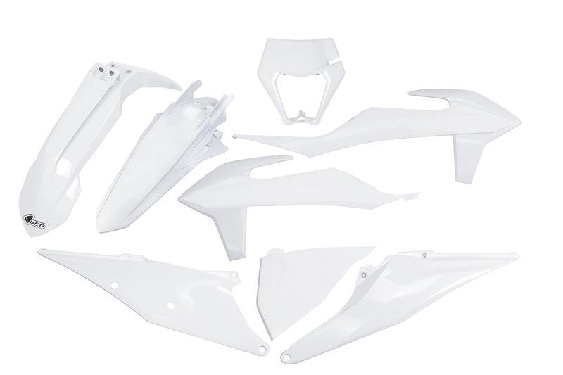 UFO Plastic Kit White KTM EXC/EXC-F