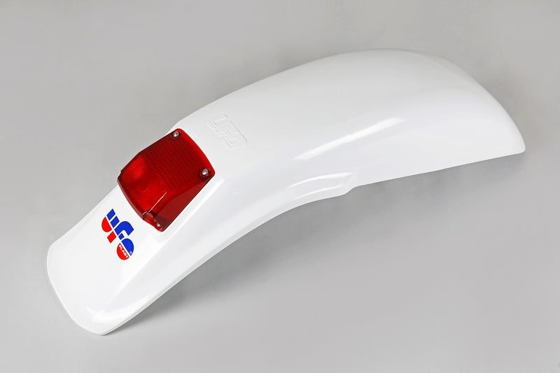 UFO Enduro Rear Fender + Light White