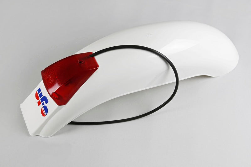UFO Fantic Rear Fender + Light White