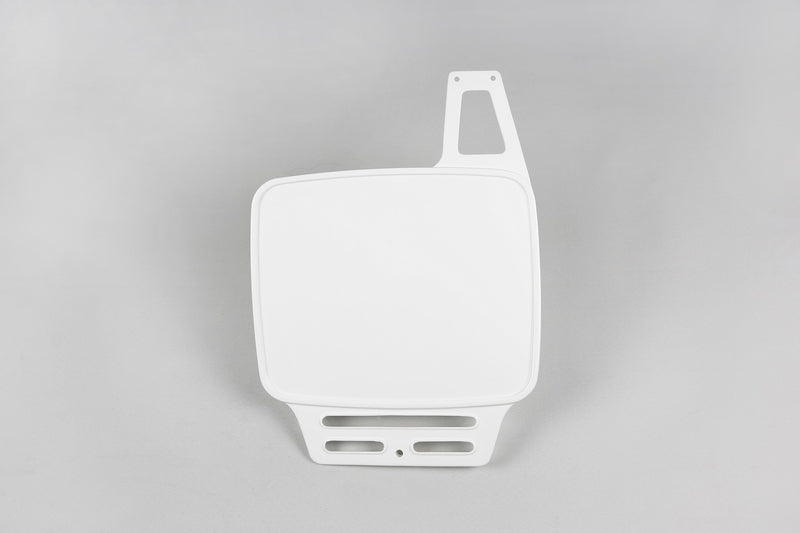 UFO Front Number Plate White KTM