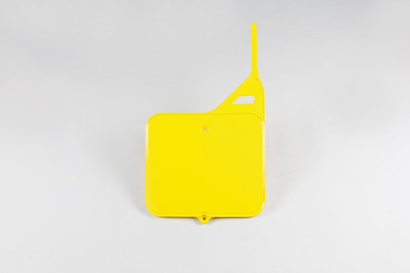 UFO Front Number Plate Yellow Suzuki RM125/250
