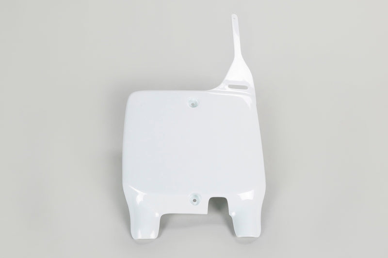 UFO Front Number Plate White Suzuki RM125/250
