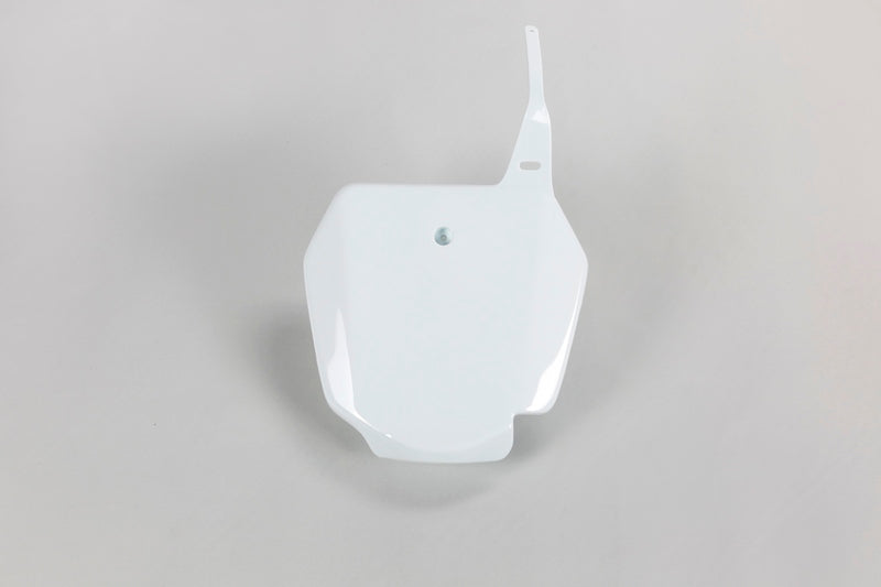 UFO Front Number Plate White Suzuki RM85