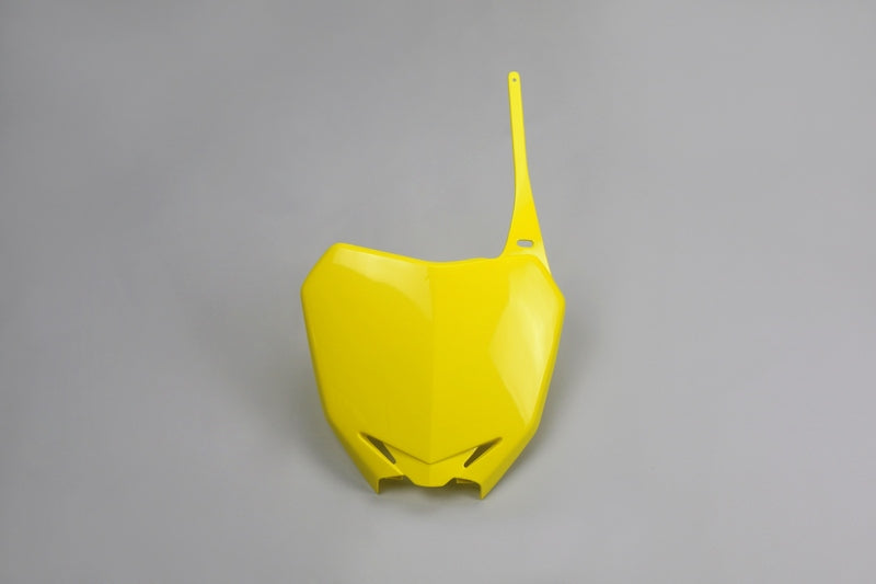 UFO Front Number Plate Yellow Suzuki RM-Z250/450