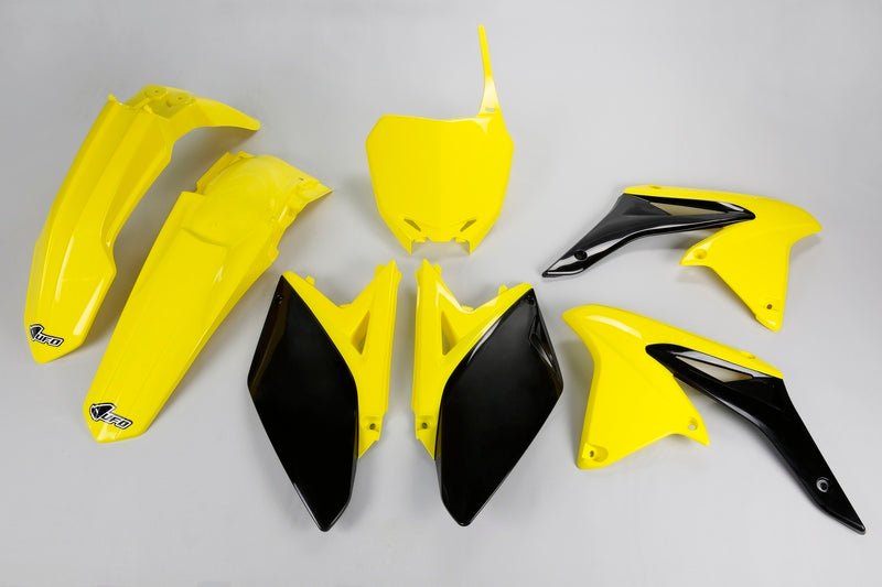 UFO Plastic Kit OEM Color Yellow/Black Suzuki RM-Z250