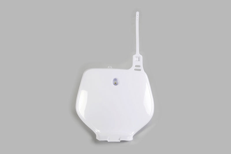 UFO Front Number Plate White Yamaha