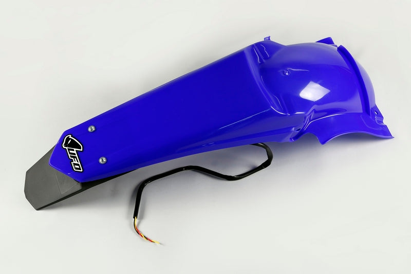 UFO Rear Fender & Licence Plate Holder /w Light Reflex Blue Yamaha WR450F/250F