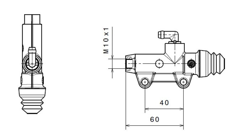 BREMBO Rear Brake Master Cylinder Ømm Natural