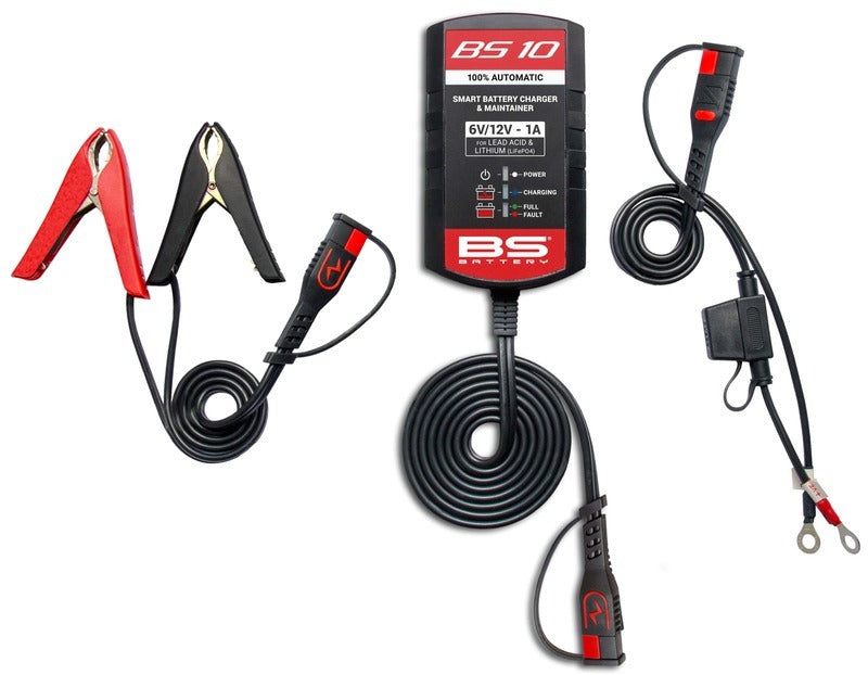 BS BATTERY BS10 Smart Battery Charger - 6V/12V 1A