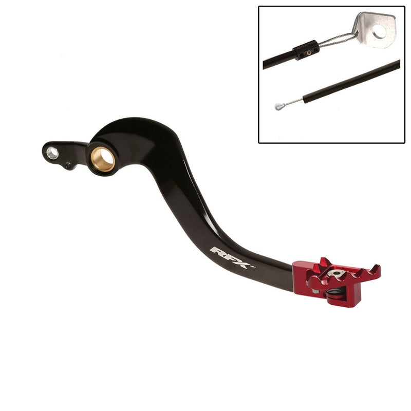 RFX Pro Series Flexi-Tip Rear Brake Lever - Black/red