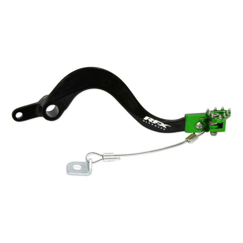 RFX Pro Series Flexi-Tip Rear Brake Lever - Black/green