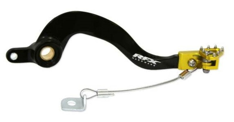 RFX Pro Series Solid-Tip Rear Brake Lever - Black/yellow