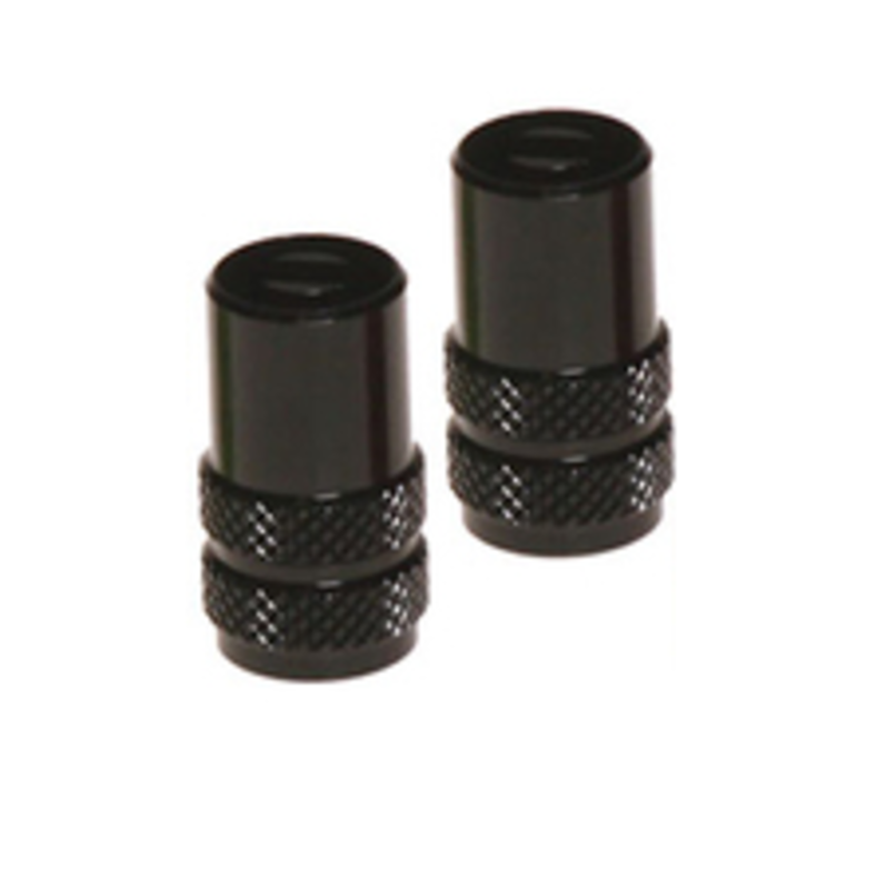 RFX Sport Series Valve Caps With Valve Key 2pcs - Black
