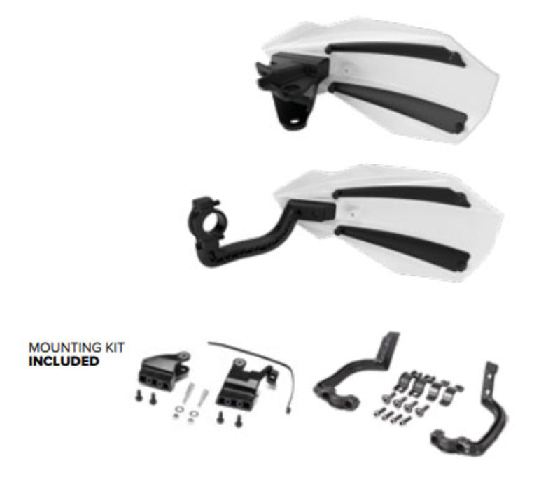 POLISPORT Handguards MX BULLIT White/Black- HONDA CRF