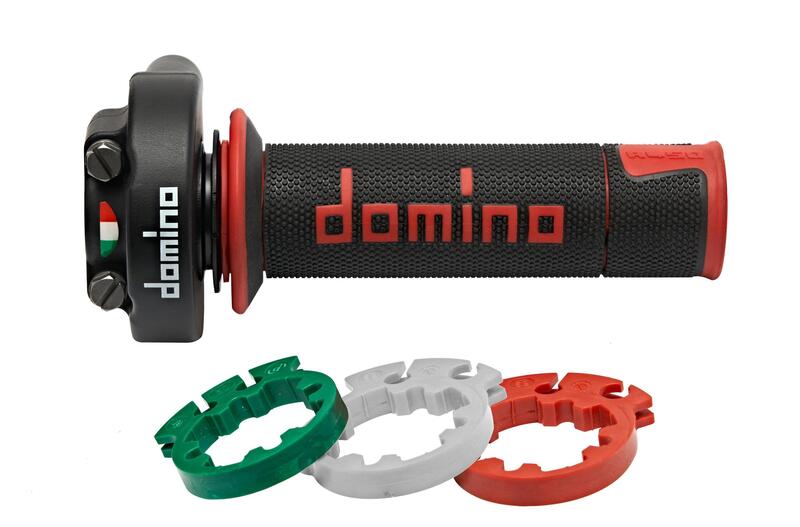 DOMINO Gas Control Short Stroke XM2 with A450 Grips - black/red