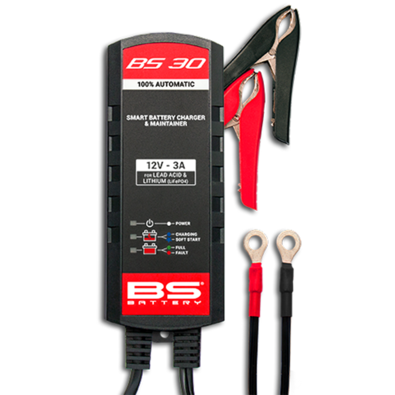BS BATTERY BS30 Smart Battery Charger - 12V 3A