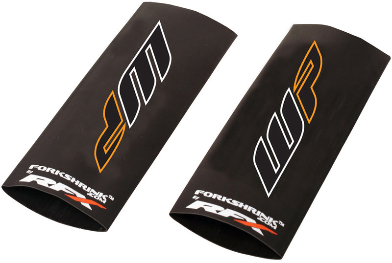 RFX Race Series Forkshrink Upper Fork Guard w/ WP Logo - White/Orange