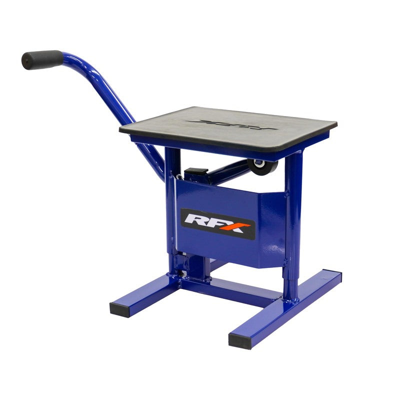 RFX Pro Series Single Pillar H Lift Up Bike Stand - Blue