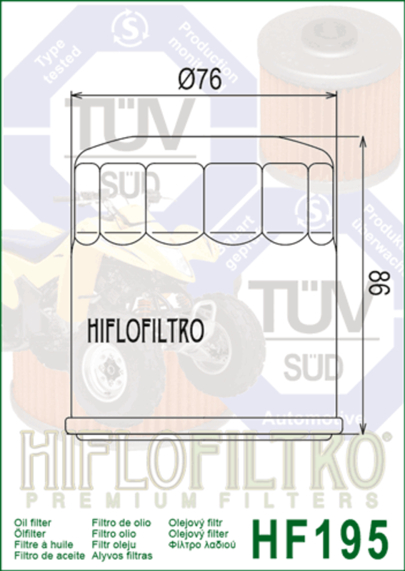 HIFLOFILTRO Oil Filter - HF195