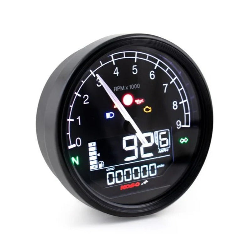 KOSO D80 TNT-05 Speedometer/Tachometer Black Ring