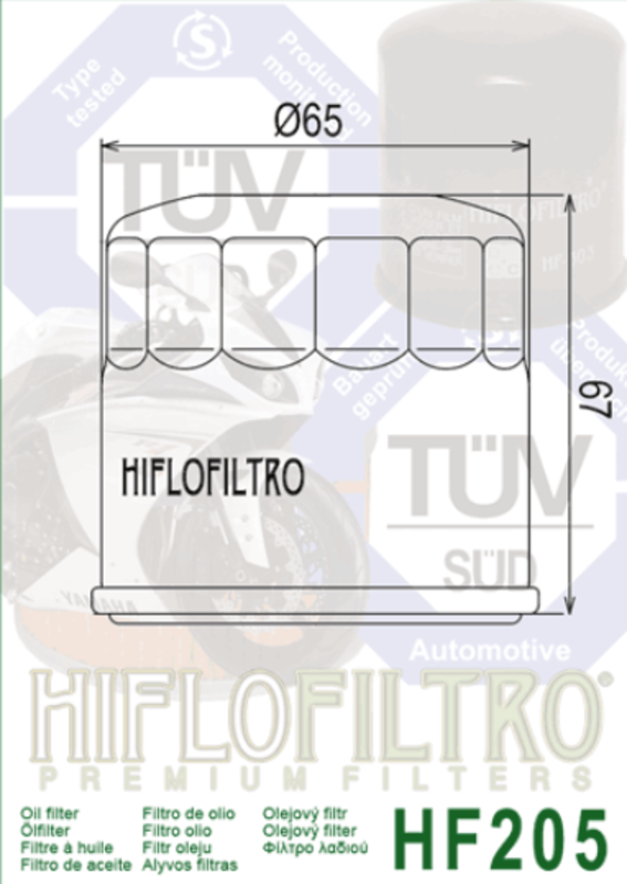 HIFLOFILTRO Oil Filter - HF205
