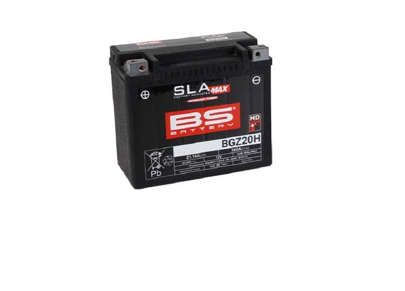 BS BATTERY SLA Max Battery Maintenance Free Factory Activated - BGZ20H