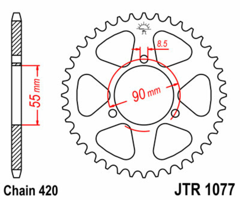 JT 420HDR chain kit (13-47-128)