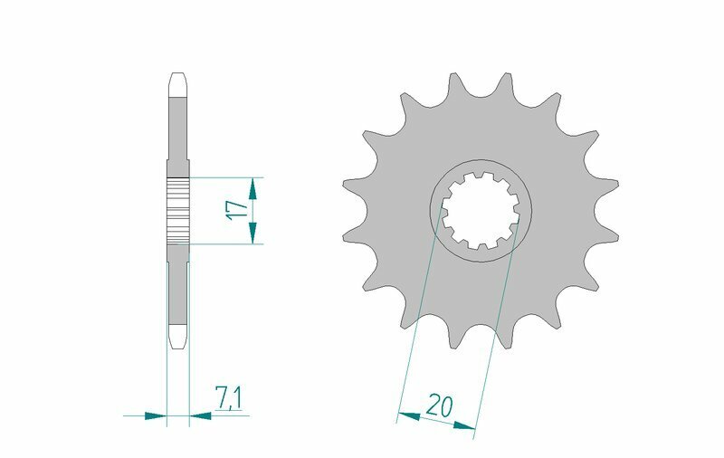 AFAM Chain Kit A420M 11/51 - Standard Rear Sprocket 38101