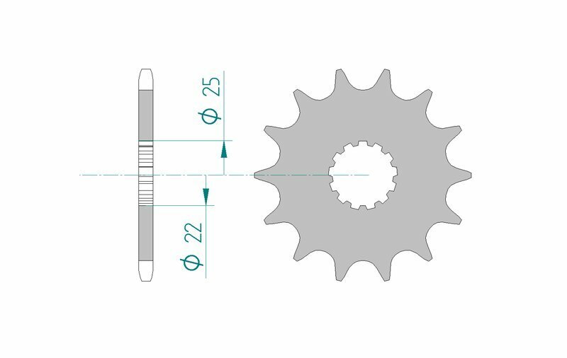 AFAM Chain Kit 520XMR3 15/37 Standard - Standard Rear Sprocket