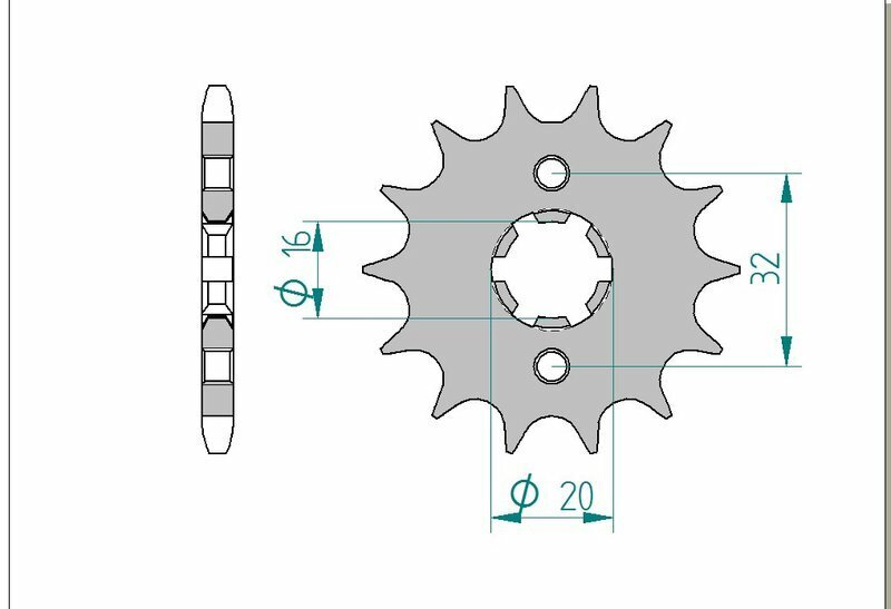 AFAM Chain Kit 428XMR2 14/48 - Standard Rear Sprocket