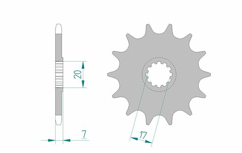 AFAM Chain Kit 420R1 11/58-136 - Standard Rear Sprocket