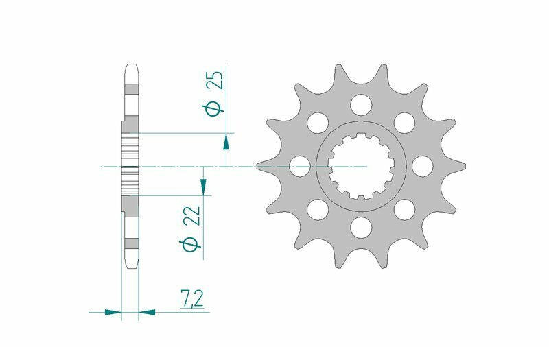 AFAM Chain kit 520 XHR2 - 17/44-116 - Alu Standard Rear Sprocket