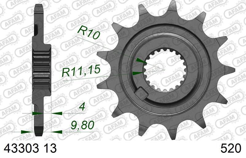EK/PBR Chain kit 520 SRX2 - 13/49-112 - Steel Standard Rear Sprocket