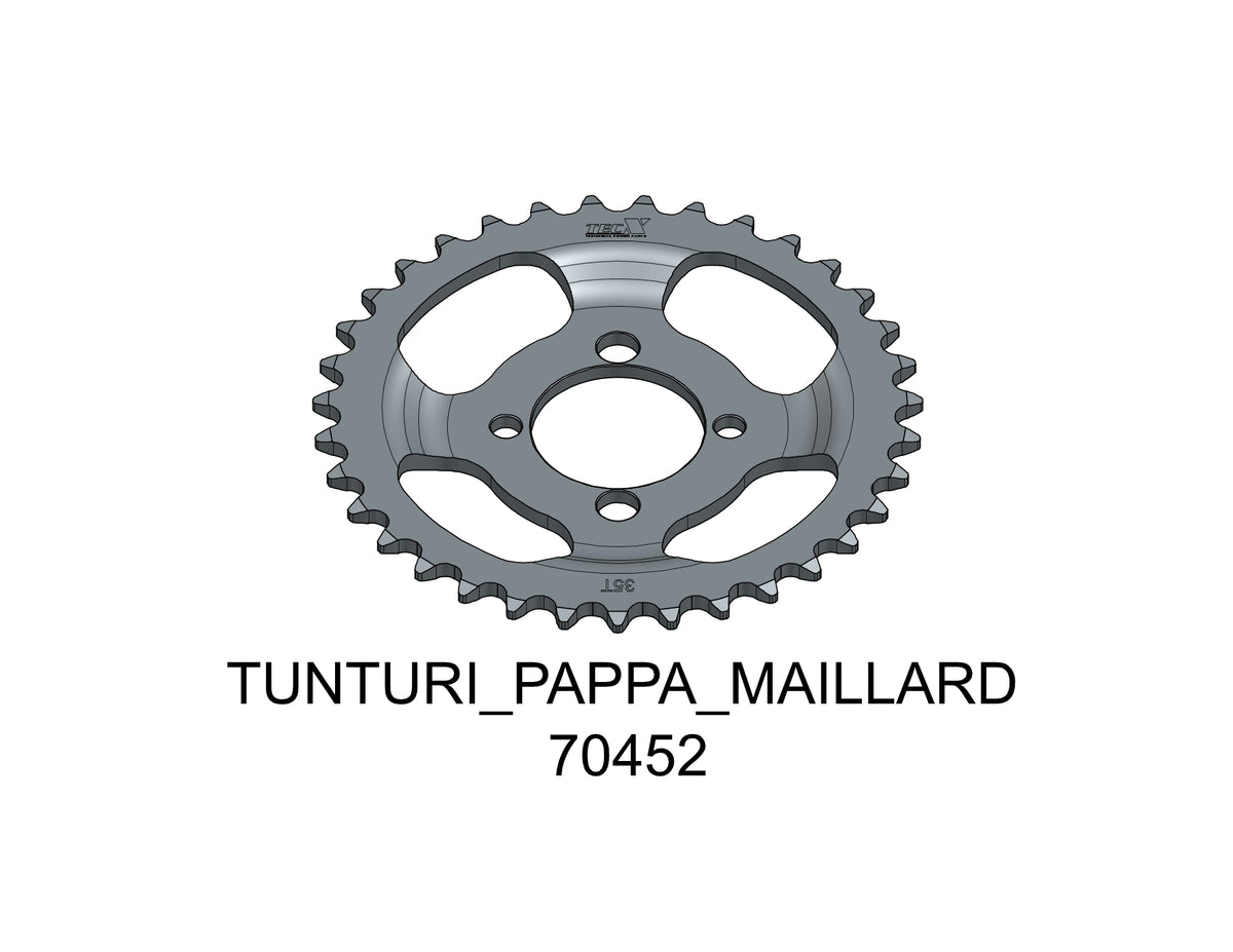 Tec-X Bakdrev 35 tänder (415) Tunturi Pappa - Maillard