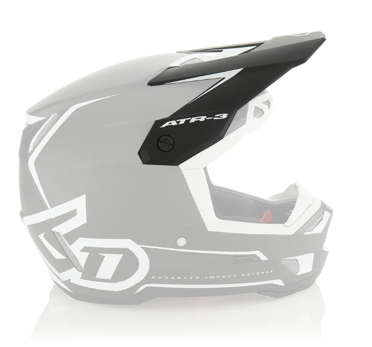 6D Helmet ATR-3 Visor Solid Gloss Black/White