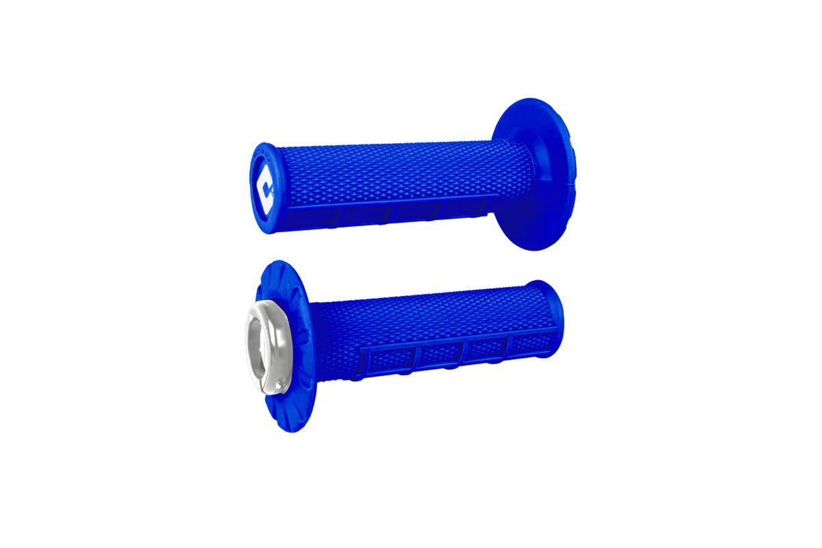 ODI Half-Waffle V2.1 ATV MX Grip 125mm Bright Blue/Silver