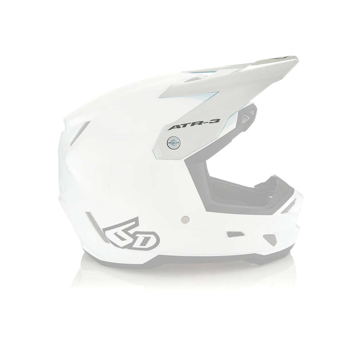 6D Helmet ATR-3 Visor Solid Gloss White
