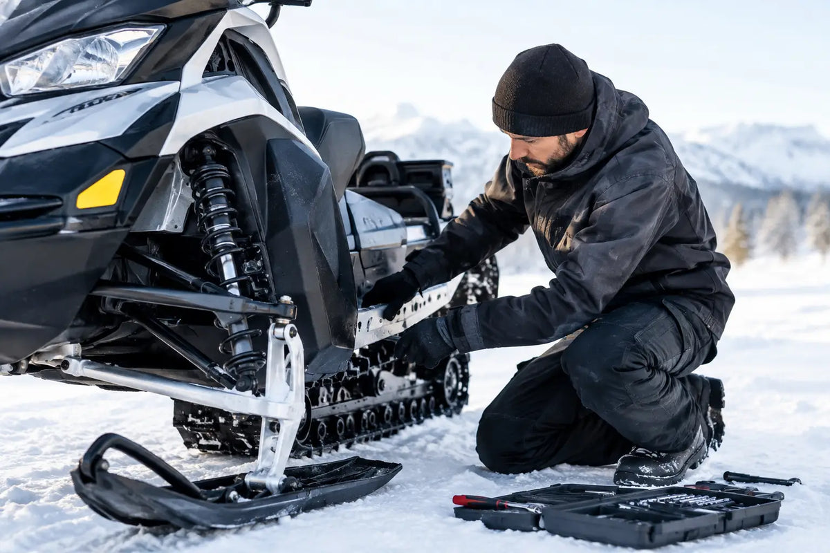 Snöskoterdelar för säker drift i kyla