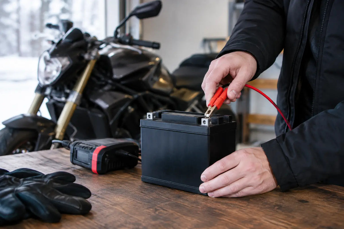 Så förvarar du MC-batteriet över vintern