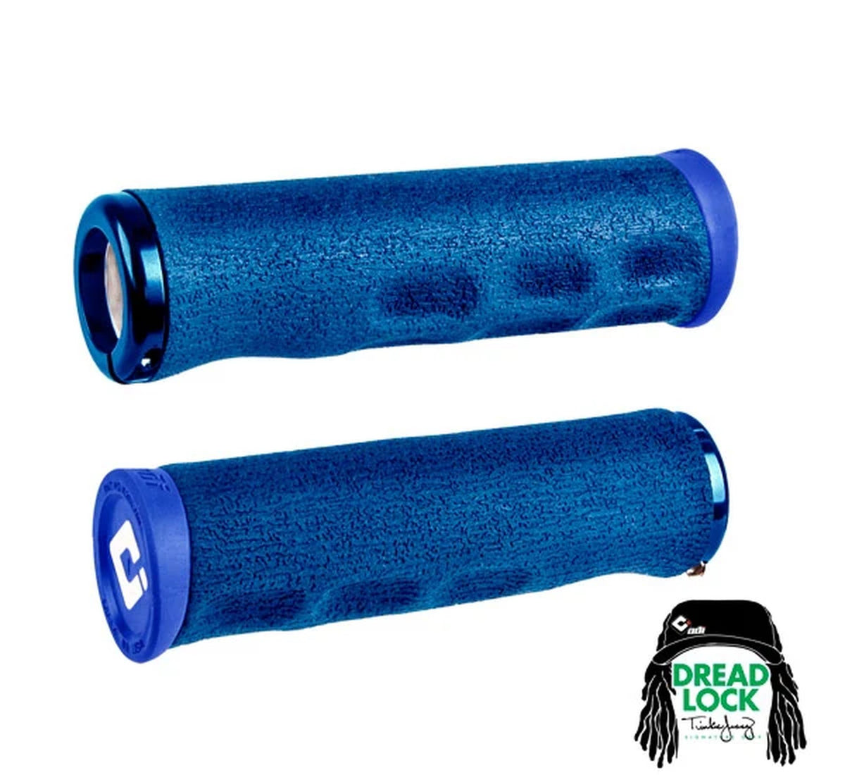 ODI Tinker Juarez-Dread Lock E-MTB Grip 130mm Blue/Blue