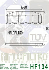 HIFLOFILTRO Oil Filter - HF134