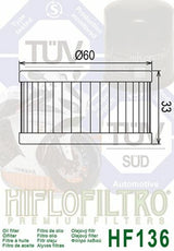 HIFLOFILTRO Oil Filter - HF136