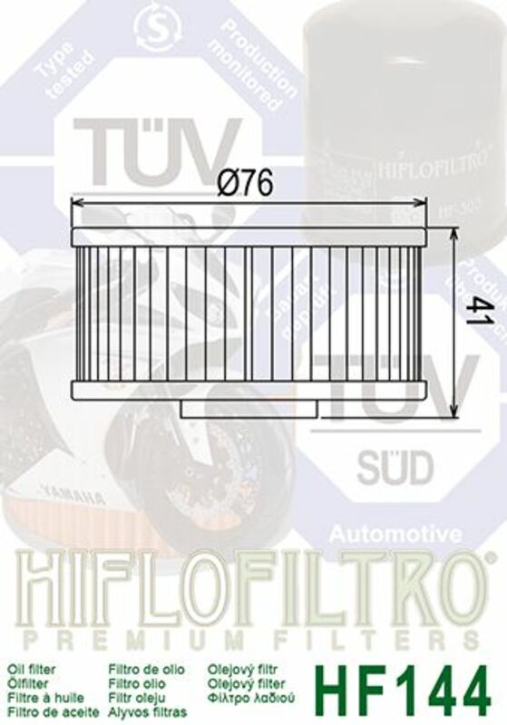 HIFLOFILTRO Oil Filter - HF144