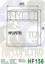 HIFLOFILTRO Oil Filter - HF156