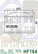 HIFLOFILTRO Oil Filter - HF164