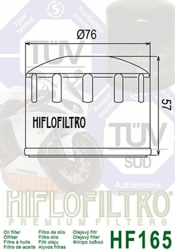 HIFLOFILTRO Oil Filter - HF165