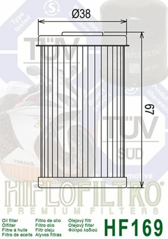 HIFLOFILTRO Oil Filter - HF169